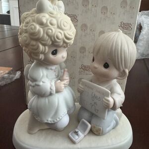 Precious Moments Figurine with Boy and Girl